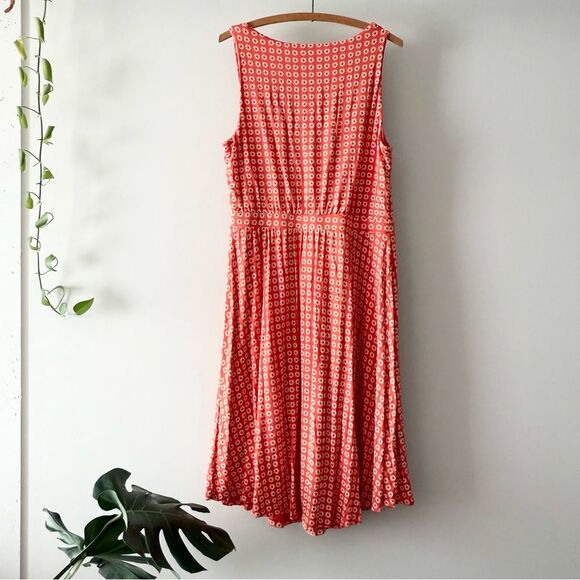 Anthropologie Maeve Tangerine Brianne Cowl Neck Dress L - Picture 5 of 6
